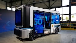Autonomous and electric: people mover to start series production in 2019. Autonomous and electric: people mover to start series production in 2019.