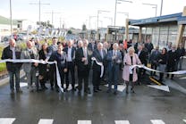 The Auckland Transport&apos;s new bus and train facilities were opened by Auckland Mayor Phil Goff alongside the Minister of Transport, Phil Twyford.