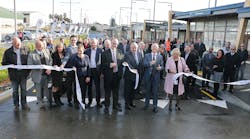 The Auckland Transport&apos;s new bus and train facilities were opened by Auckland Mayor Phil Goff alongside the Minister of Transport, Phil Twyford.