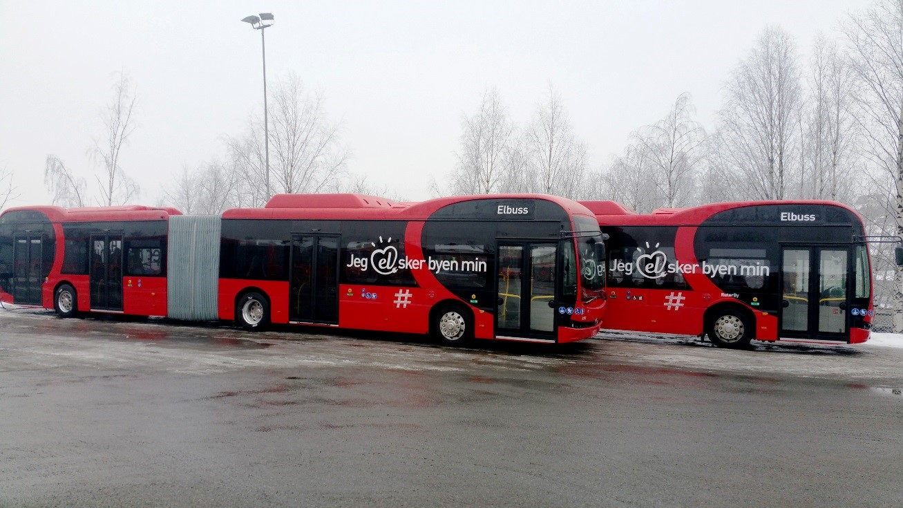 BYD 18-meter articulated in Oslo.