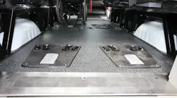 AMF-Bruns hide-away wheelchair system.