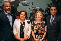 Pictured (from left to right) Troi Taylor, Teresa 'Terry' Morales, Carrin Patman, Sanjay Ramabhadran. Pictured (from left to right) Troi Taylor, Teresa 'Terry' Morales, Carrin Patman, Sanjay Ramabhadran.