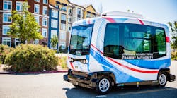 The Livermore Amador Valley Transit Authority celebrated the launch of testing of its new Shared Autonomous Vehicle (SAV) on June 22