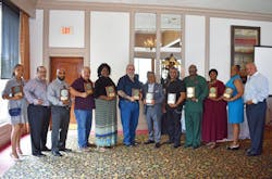 Thirteen Hillsborough Area Regional Transit Authority operators, joined by their families, were recognized on Tuesday, July 31.