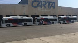 BYD announced that Chattanooga Regional Transportation Authority has taken delivery of their first three BYD K9 electric buses. BYD announced that Chattanooga Regional Transportation Authority has taken delivery of their first three BYD K9 electric buses.
