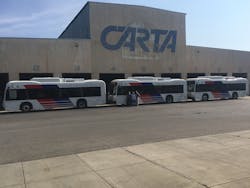 BYD announced that Chattanooga Regional Transportation Authority has taken delivery of their first three BYD K9 electric buses. BYD announced that Chattanooga Regional Transportation Authority has taken delivery of their first three BYD K9 electric buses.