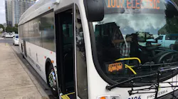 'Cap Metro is testing out electric buses over the next 6 weeks and they're free. So good news if you see this pull up to your bus stop'