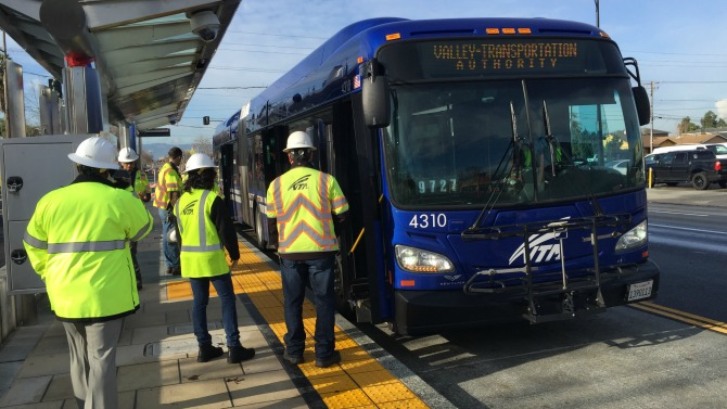 Left turns previously closed to general vehicle traffic along Santa Clara Valley Transportation Authority's Alum Rock Bus Rapid Transit line will be restored by August 31, 2018.