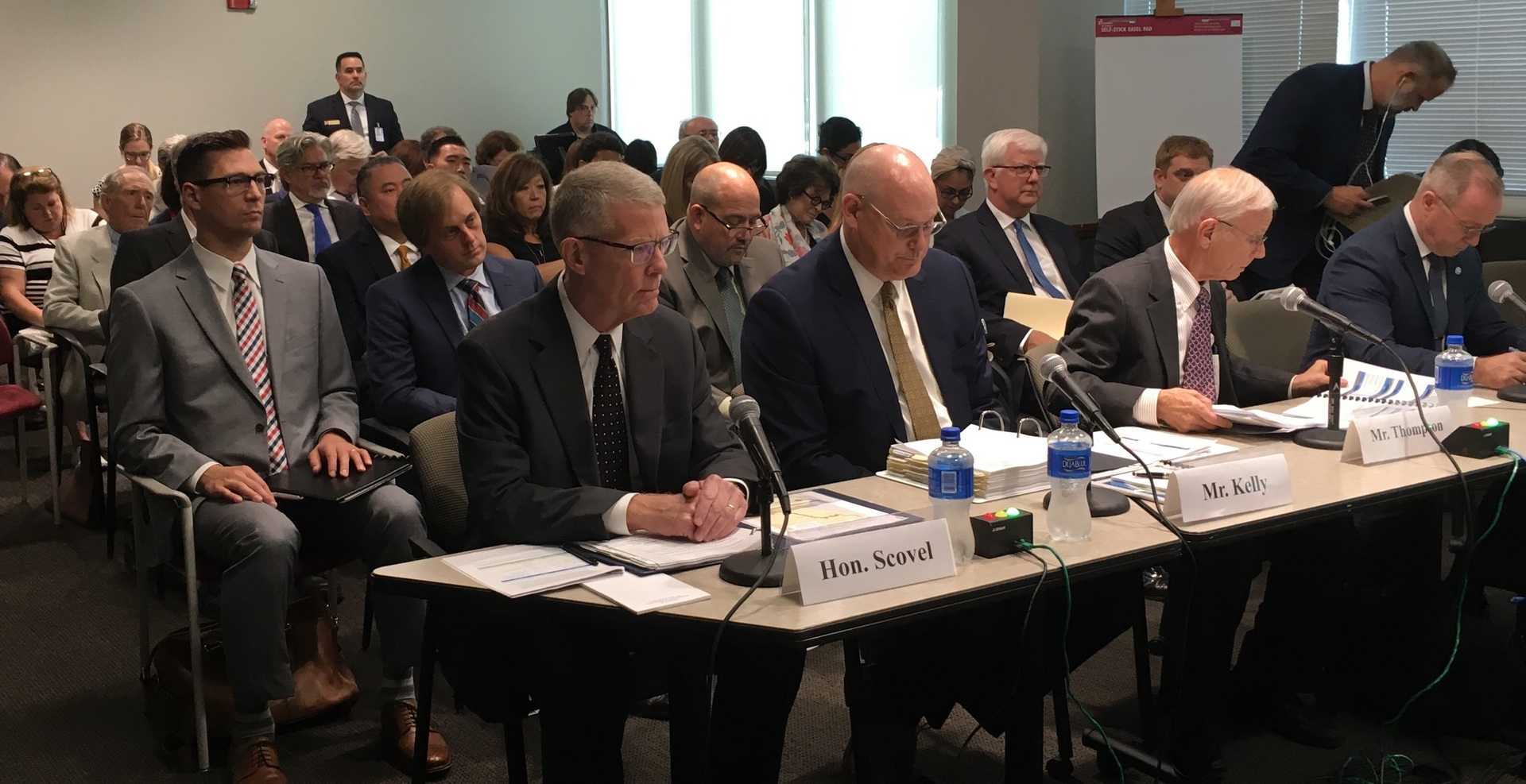 The Expert Witness Panel and attendees filled the hearing room in Sacramento.