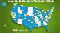 Proterra announced that 23 transit agencies have won FTA Low-No Grant for Proterra battery-electric buses and charging infrastructure.