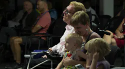 Tyler Briggs and his family at the July 26, 2018 ADA Celebration.