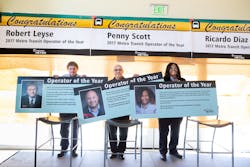 King County Metro announced a first-ever three-way tie for Operator of the Year. King County Metro announced a first-ever three-way tie for Operator of the Year.