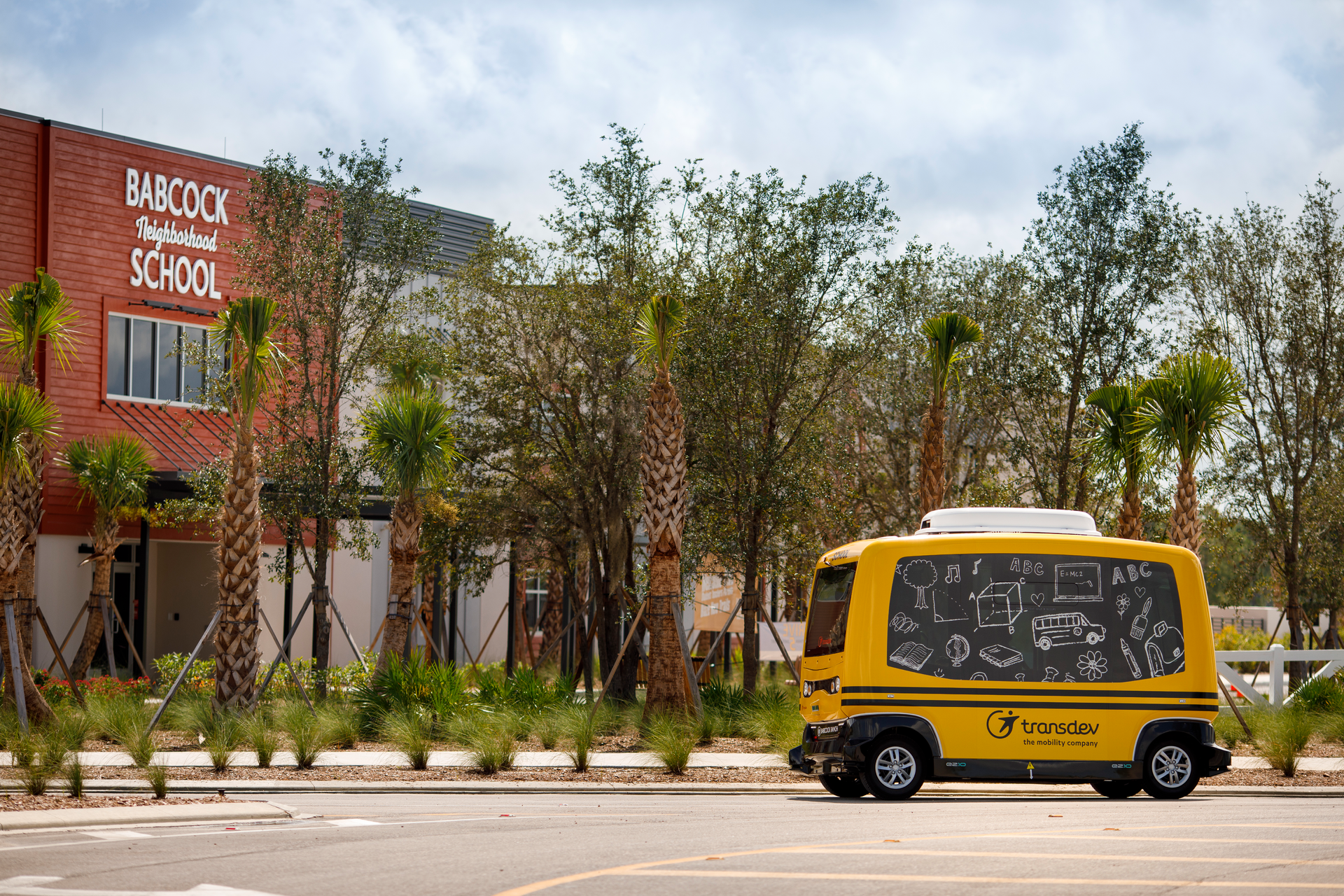 Transdev is the mobility partner of Babcock Ranch, a fully solar-powered, sustainable city to become the first location to put to use an autonomous vehicle for school transit.
