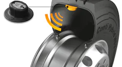 Continental's tire-mounted TPMS sensor technology is now available as a factory install option for select tire models.