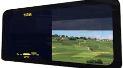 Multizone dimmable window with electroluminescent display. Multizone dimmable window with electroluminescent display.