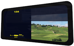 Multizone dimmable window with electroluminescent display. Multizone dimmable window with electroluminescent display.