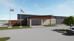 Rendering of the Fort Bend County Transit Center.