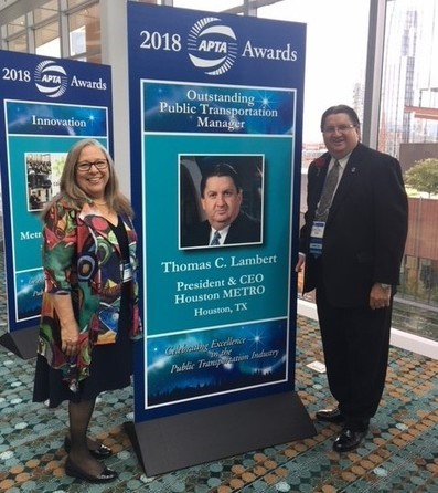 Cindy Lambert and Metro President & CEO Tom Lambert.