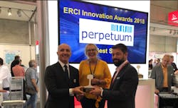 Perpetuum has won the prestigious European Railway Clusters Initiative (ERCI) Innovation Award for &lsquo;Best SME&rsquo;.