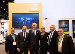 Illinois Governor Bruce Rauner, visiting HARTING’s booth at the International Manufacturing Technology Show (IMTS) on Wednesday, applauded the company’s contributions to the state and helping promote a local culture of manufacturing. Illinois Governor Bruce Rauner, visiting HARTING’s booth at the International Manufacturing Technology Show (IMTS) on Wednesday, applauded the company’s contributions to the state and helping promote a local culture of manufacturing.