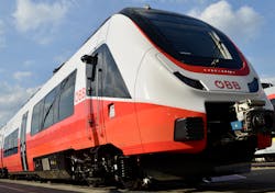 The BOMBARDIER TALENT 3 train for Austrian Federal Railways The BOMBARDIER TALENT 3 train for Austrian Federal Railways