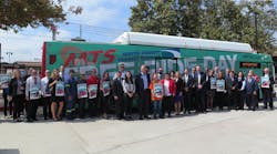 Regional leaders held a rally at the Old Town Transit Center to promote and encouraged San Diego residents and workers to choose transit on Tuesday, Oct. 2 &ndash; the region&rsquo;s first Free Ride Day.