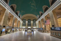 An unusually empty Grand Central Terminal following its closure prior to Winter Storm Juno in 2015. An unusually empty Grand Central Terminal following its closure prior to Winter Storm Juno in 2015.