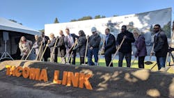 A Nov. 19 groundbreaking ceremony for Sound Transit&apos;s Hilltop Tacoma Link Extension.