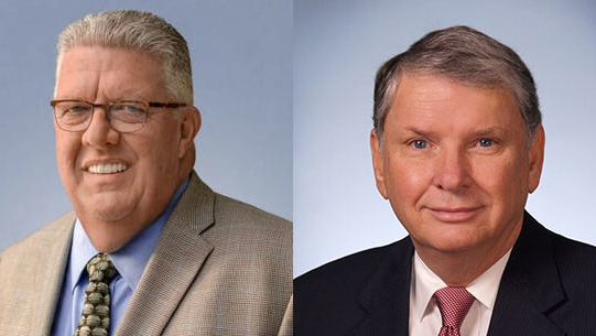 Bob Baulsir, left, will assume the role of president and CEO of Trinity Metro following the retirement of Paul Ballard in April 2019.