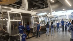 ARTT is working with L.A. Metro to develop an aerial tram that could ferry riders between Union Station in downtown Los Angeles to Dodger Stadium by 2022. ARTT is working with L.A. Metro to develop an aerial tram that could ferry riders between Union Station in downtown Los Angeles to Dodger Stadium by 2022.