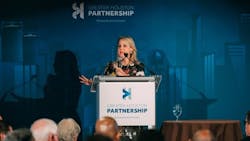 Metro Board Chair Carrin Patman addresses audience at State of Metro. Metro Board Chair Carrin Patman addresses audience at State of Metro.