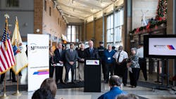 A press conference is held Dec. 5 to announce the launch of NJ Transit's 'Engage.Inform.Improve.' customer communication initiative. A press conference is held Dec. 5 to announce the launch of NJ Transit's 'Engage.Inform.Improve.' customer communication initiative.