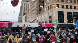 A ribbon-cutting ceremony is the first of several celebrations marking the return of streetcars to Oklahoma City.