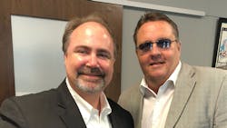 Paul Comfort, left with Robbie Makinen. Paul Comfort, left with Robbie Makinen.