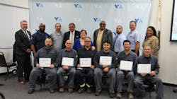 Santa Clara Valley Transportation Authority has six new full-fledged overhead lineman who passed a two-year apprenticeship program 'with flying colors.' Santa Clara Valley Transportation Authority has six new full-fledged overhead lineman who passed a two-year apprenticeship program 'with flying colors.'
