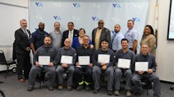 Santa Clara Valley Transportation Authority has six new full-fledged overhead lineman who passed a two-year apprenticeship program &apos;with flying colors.&apos;