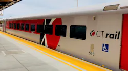 A Hartford Line coach at Wallingford.