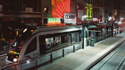 Metrorail Nighttime Houston Metro
