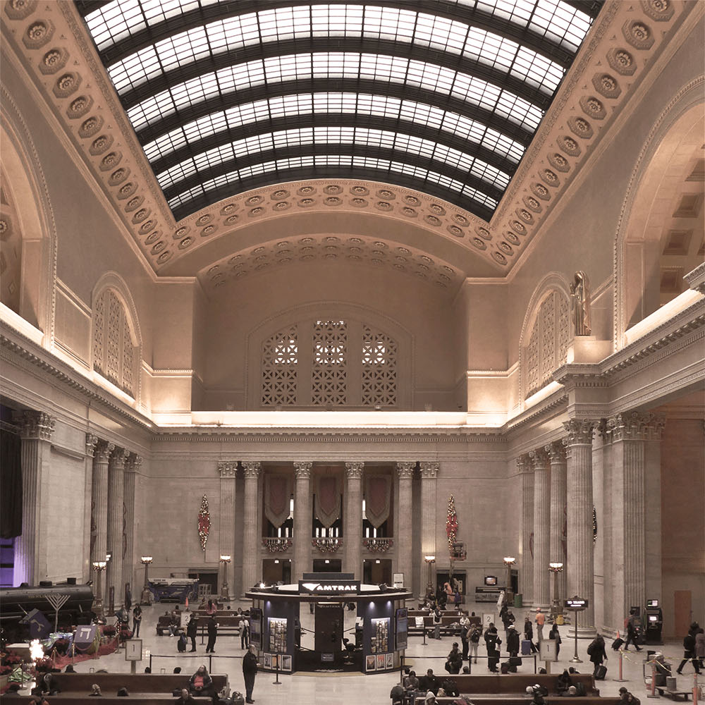 The Great Hall of Chicago Union Station has seen an approximate 50 percent increase in natural light following the repair and replacement of its skylight.