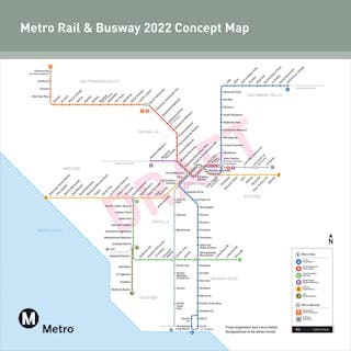 La Metro Map 2020 L A Metro Board Approves Renaming Routes With Colors And Letters Mass Transit