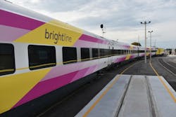 The Brightline corridor was completed in two phases. The Brightline corridor was completed in two phases.