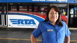 RTA driver Claudia Mendez is being praised for helping a young mother who was having a seizure at a bus stop and caring for her daughter until help arrived.