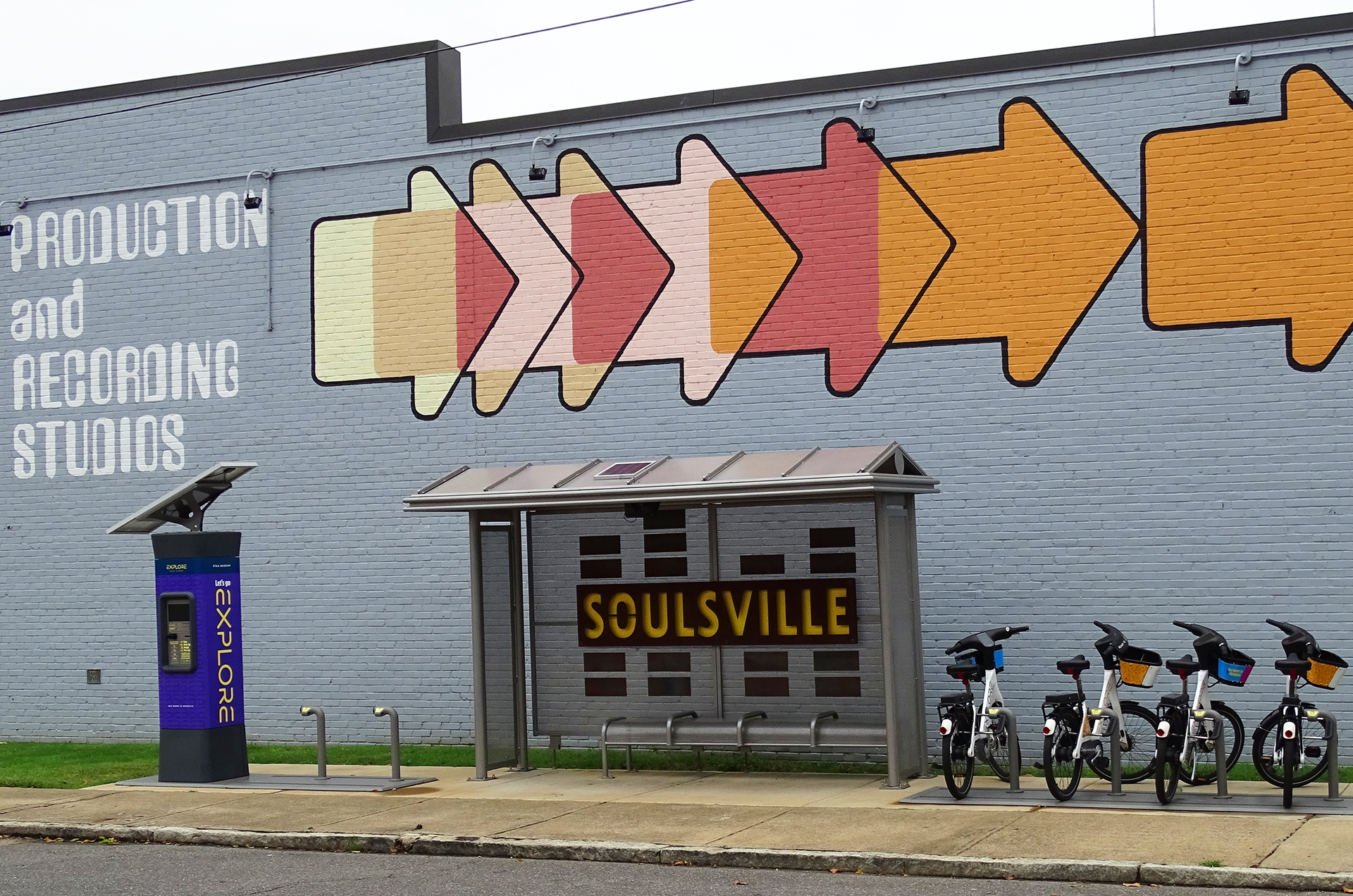 Tolar Manufacturing Company recently completed the fabrication of a Memphis Area Transit Authority bus shelter now installed in the historic Soulsville neighborhood of Memphis, Tennessee, on the corner with legendary Stax Records.