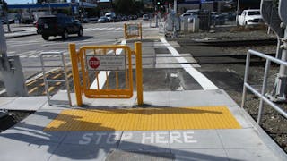 Caltrain performed safety enhancements at 15 crossing locations.