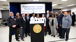 New Jersey Gov. Phil Murphy visited NJ Transit's Ferry St. training facility Jan. 17 to meet and speak with the agency's employees.