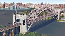 A rendering of Amtrak's Hell Gate Bridge, which would be utilized for the Penn Station Access to create a new Metro-North Railroad link directly into New York Penn Station. A rendering of Amtrak's Hell Gate Bridge, which would be utilized for the Penn Station Access to create a new Metro-North Railroad link directly into New York Penn Station.
