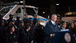 Seven NYPD tow truck teams will tow vehicles that block dedicated bus lanes in every borough. Seven NYPD tow truck teams will tow vehicles that block dedicated bus lanes in every borough.