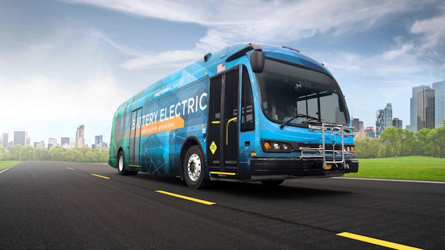 An example of a 40-foot electric bus from Proterra.