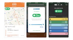 The Transit App being used in Canada and elsewhere