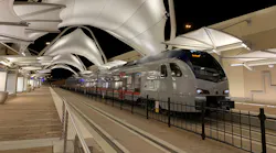 First Tex Rail Train At Dfw Airport